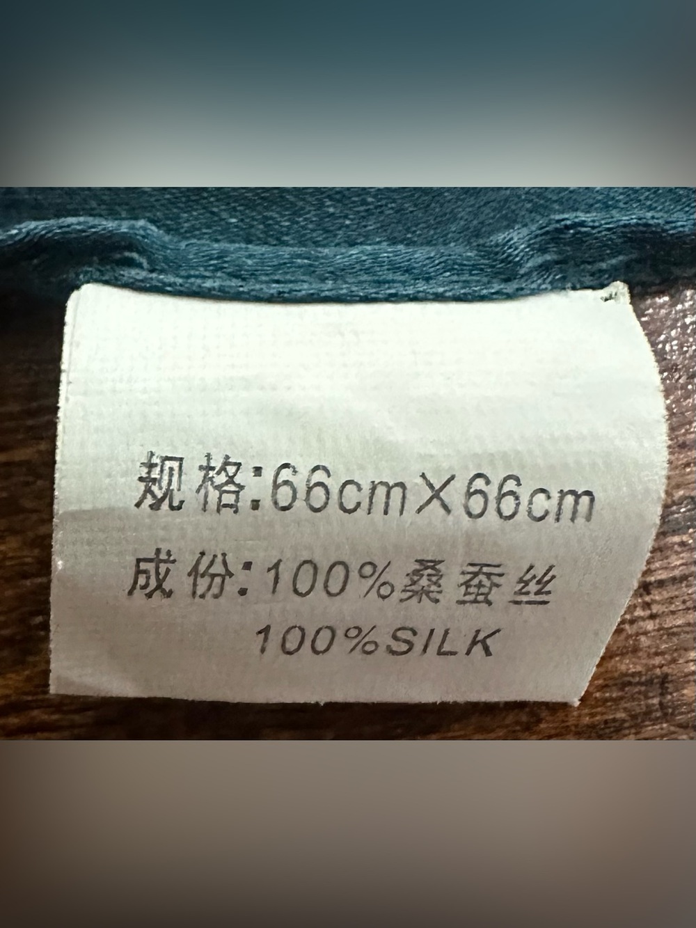 Silk Floral Square Scarf (3) - Picture 4 of 5